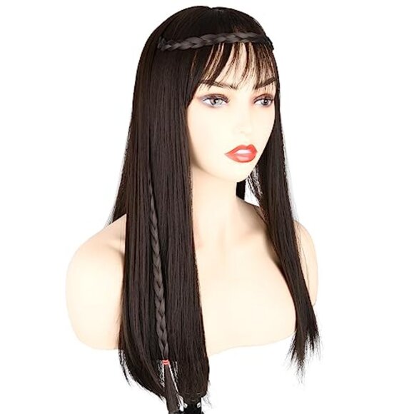 Synthetic Hair Braid Headband Clip On Elegant Y2K Chic Hairstyle Accessory main image 6